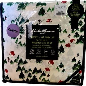 Eddie Bauer flannel sheets Queen